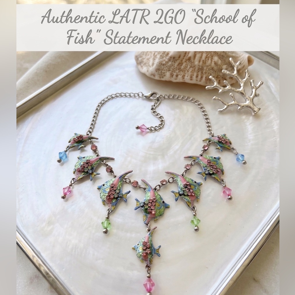 Rare Find: Authentic Lunch At The Ritz (Latr 2go) Tropical Fish Necklace